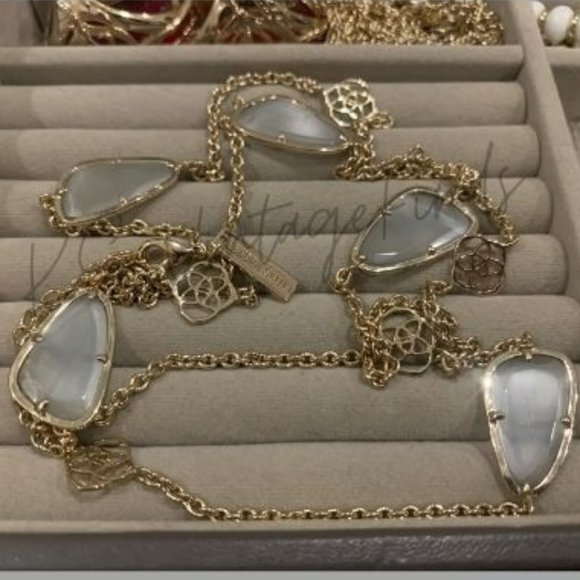 Rare and HTF Kendra Scott Kinley Station Necklace - Picture 1 of 6